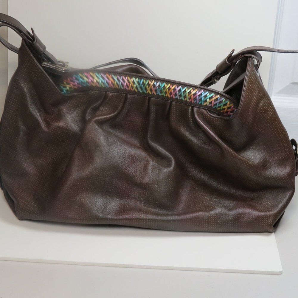 Fendi Camoscio Suede Genuine Leather Bag Rare Piece
